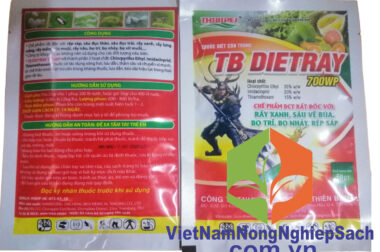 TB DIETRAY 700WP – THUỐC ĐẶC TRỊ RẦY XANH, BỌ TRĨ, BỌ XÍT MUỖI, RỆP SÁP, SÂU ĐỤC THÂN, ĐỤC TRÁI, BỌ NHẢY GÓI 50GR VIỆT NAM NÔNG NGHIỆP SẠCH