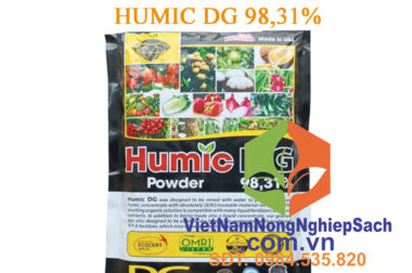 HUMIC DG 98,31% – PHÂN BÓN SINH HỌC DẠNG HẠT NHẬP KHẨU MỸ GÓI 1KG – VIỆT NAM NÔNG NGHIỆP SẠCH