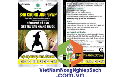 SHA CHONG JING 95WP – ĐẶC TRỊ BƯỚM NGÀI GÂY HẠI TRÊN CÂY TRỒNG – VIỆT NAM NÔNG NGHIỆP SẠCH