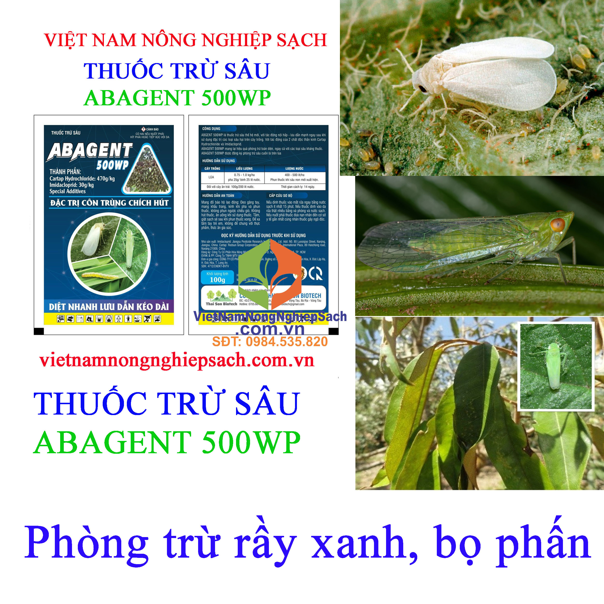 ABAGENT-500WP -rầy-xanh