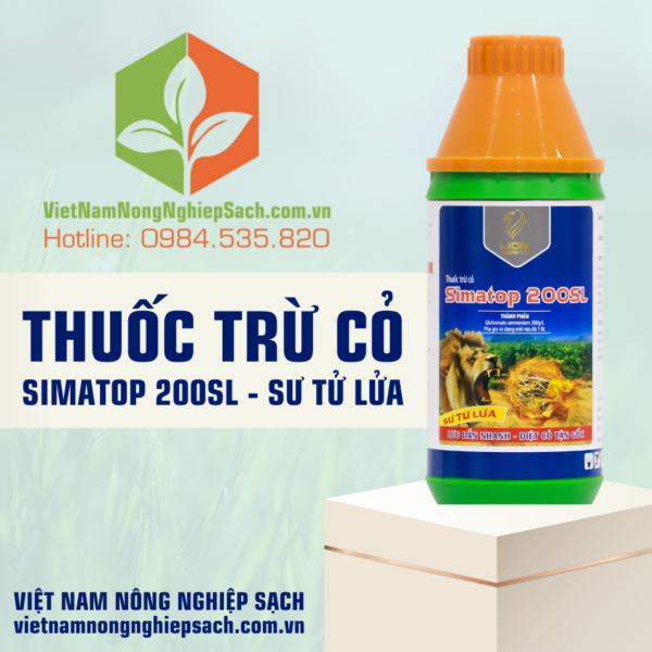 THUỐC TRỪ CỎ SIMATOP 200SL – SƯ TỬ LỬA