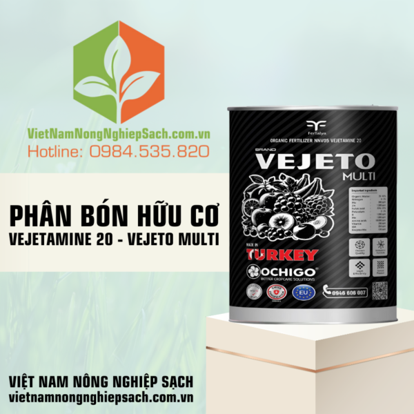 PHÂN BÓN HỮU CƠ VEJETAMINE 20 – VEJETO MULTI