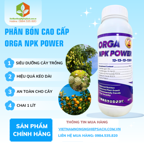 ORGA NPK POWER​ – vietnamnongnghiepsach.com.vn